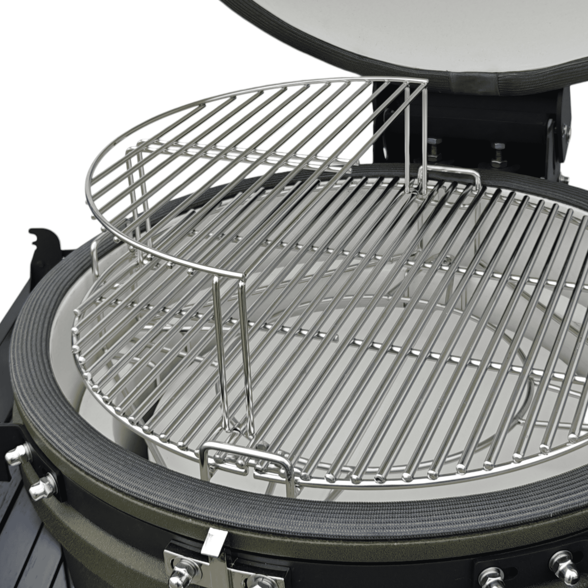 Explode BBQ - Halve Maan Grillverhoger RVS Large